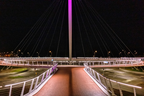 Elevated bike roundabout in Eindhoven