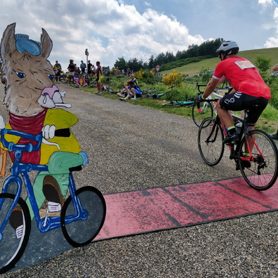 Checkpoint near Saint-Genest-Lachamp