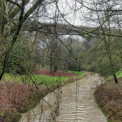 Pétrusse river in town