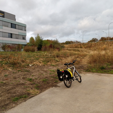 The cycleway going nowhere near Bourmicht