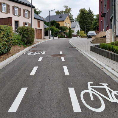 Bike lanes in Redange