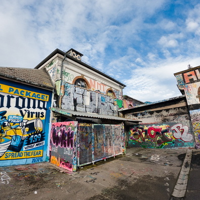 Paint mural at Schluechthaus