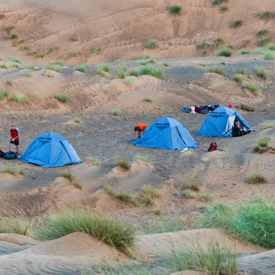 Desert camping