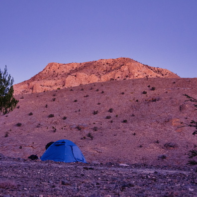 Camping in the mountains