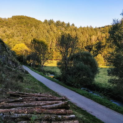 Cliff in Waarkdall during golden hour