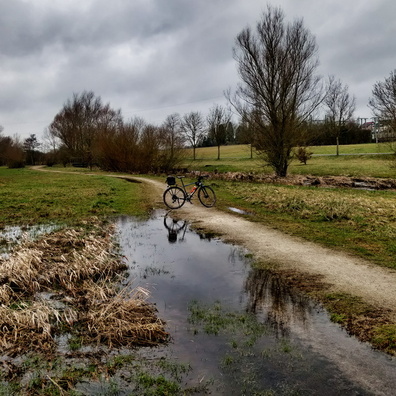 Puddle in Parc Lentz, Helfent