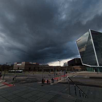 Place de l'Europe before a storm