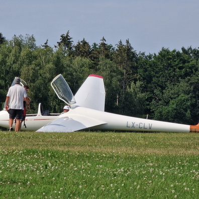 Plane in Useldange airfield