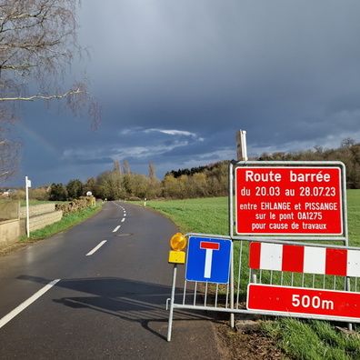 Closed bridge ahead