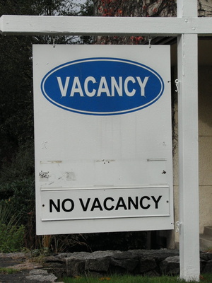 Vacancy? No Vacancy!