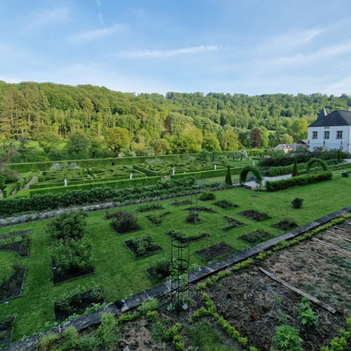 Gardens of the new castle of Ansembourg