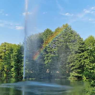 Rainbow in Colmar-Berg park