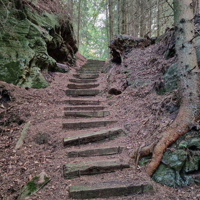 Steps near Fischbach