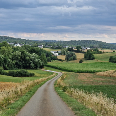 Way following the border between Belgium and Luxembourg