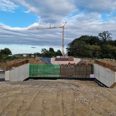 Bridge reconstruction on the E25 near Berchem