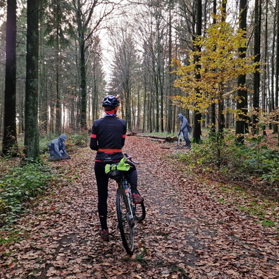 US Fox holes memorial forest in Schumannseck