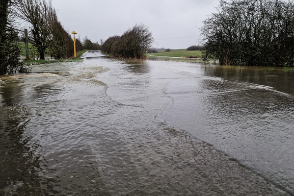 Mini flood near Bertrange