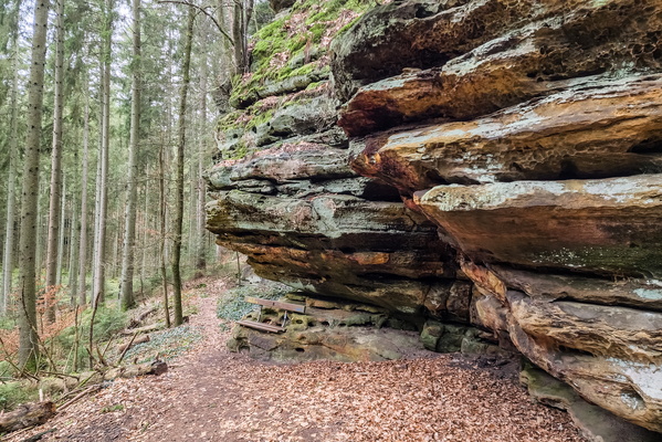 Mullerthal Trail Route 3 below the sundial