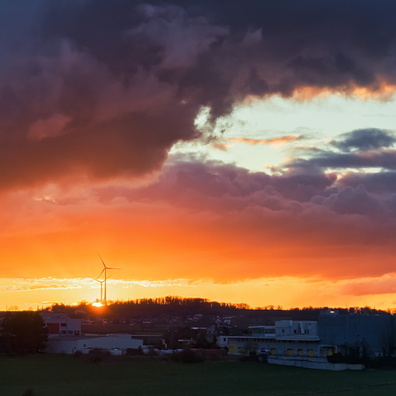 Sunset near Holzem