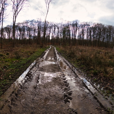 Dirty track near Hellange