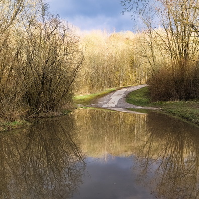 Flooded way