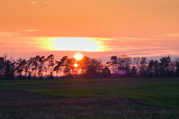 Sunset near Hobscheid