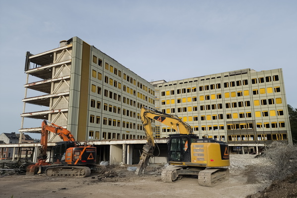 Social security building demolition