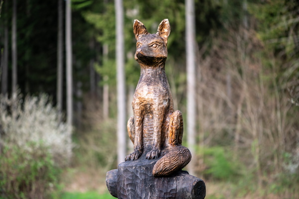 Fox sculpture