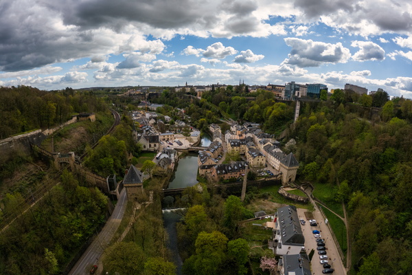 Alzette valley from Pont-Rouge