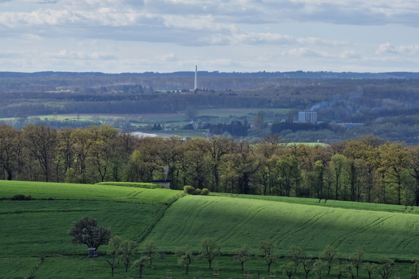 View on new bike route near Oberglabach