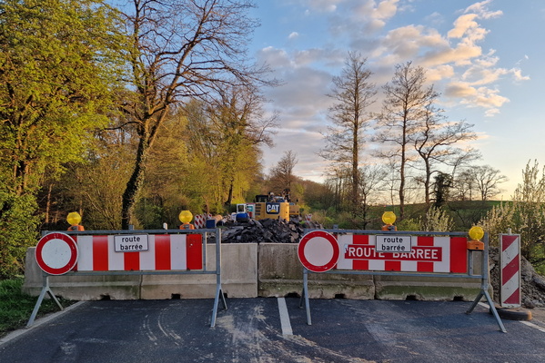 Roadworks near Kehlen