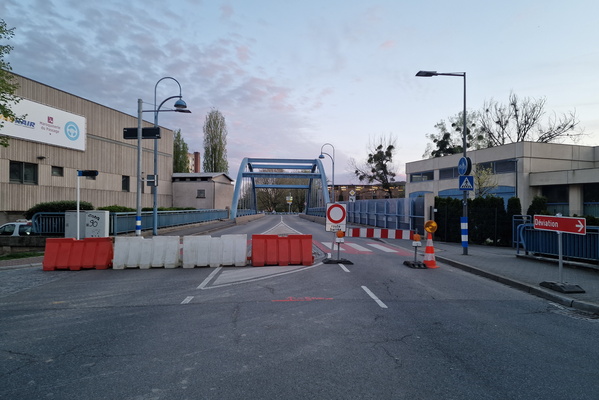 Closed road in Ettelbruck