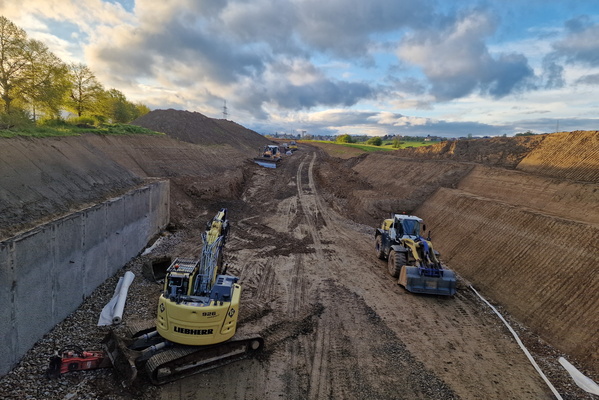 Dippach-Gare bypass construction