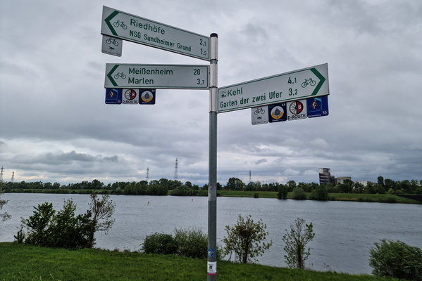 Cycling directions near Kehl