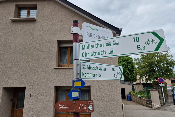 New bike route in Medernach