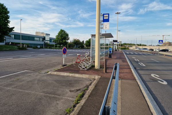 Bicycle parking at P+R Lux Sud