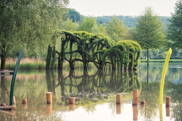 Mersch park in the water