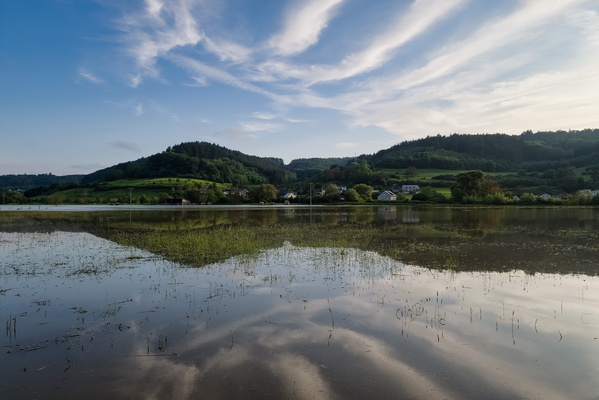 Flooded field near Lintgen