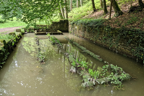 Flooded old lavoir near Beaufort