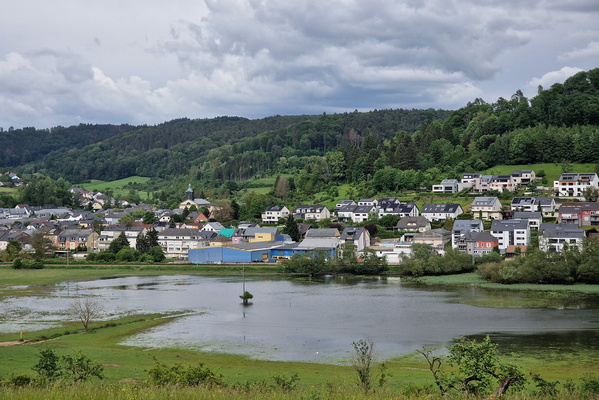 Flooded field near Lintgen