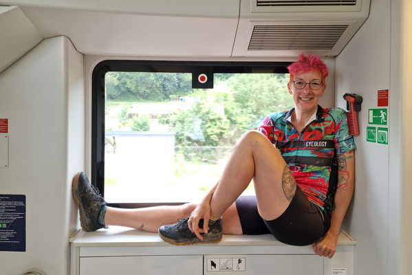 On the train