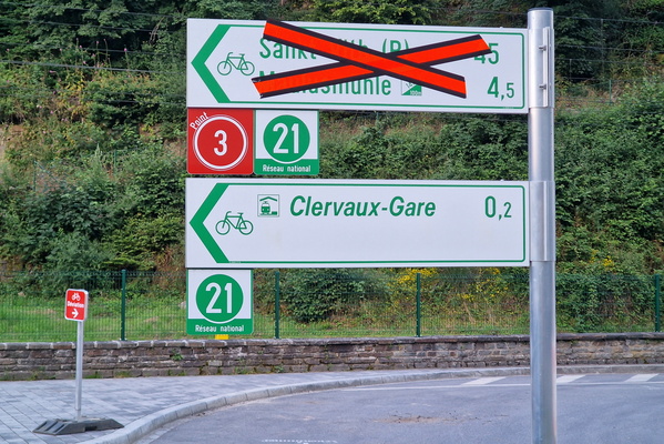 New cycleway, but already closed