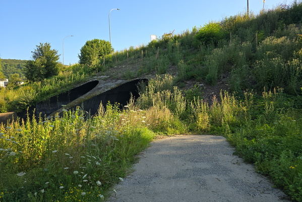 The end of the cycleway to Longwy