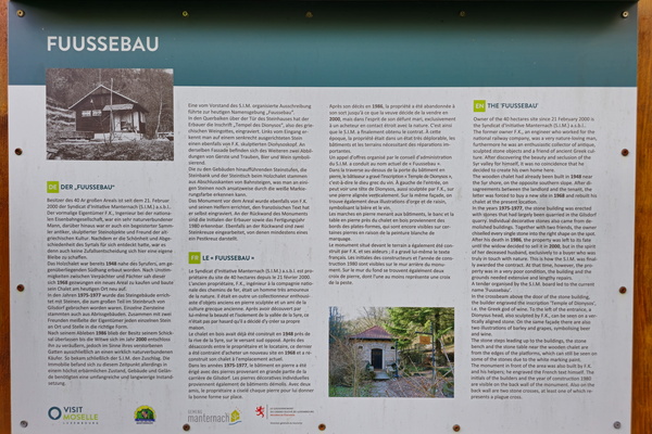 Am Fuussebau information board