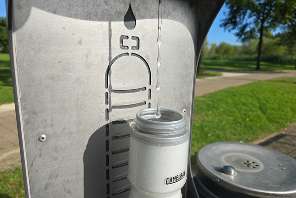Water fountain in Mersch park