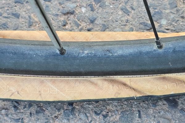 First flat tyre of the year