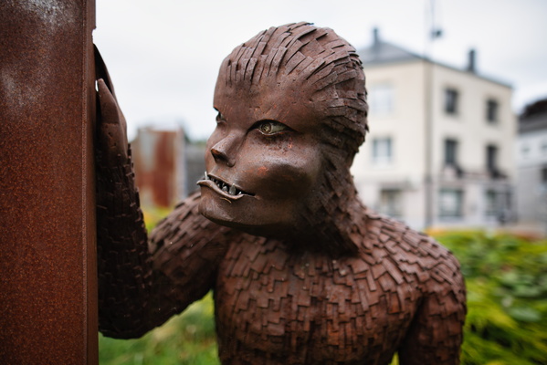 Iron sculpture in Bastogne