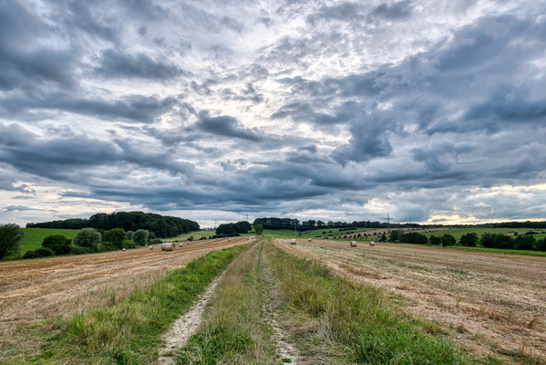 Hay there, dramatic sky!