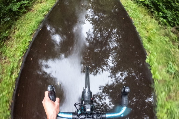 I dodged the previous showers, but this one got me!