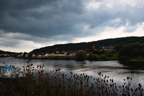 The tranquil flow of the Moselle in Wasserbillig